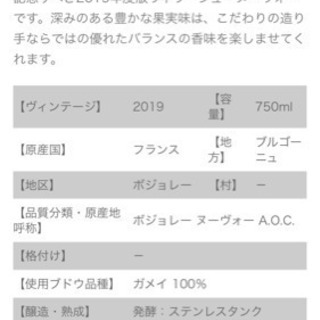 値下げしました！ドメーヌ・デ・2・フレール ボジョレー・ヴィラージュ ヌーヴォー 2019 750ml 航空便の画像