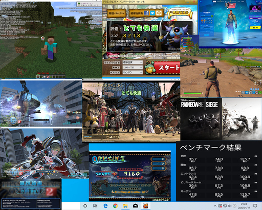 自作ライトゲーミングPC Windows10 マイクラ PSO2 FF14 MHF 等