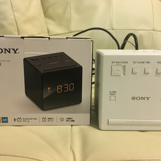 SONY FM AM クロックラジオ　ICF-CI