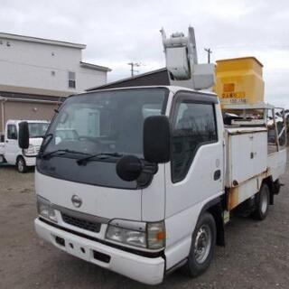 新潟 15年 日産アトラス 7.2m高所作業車 バックモニター ...