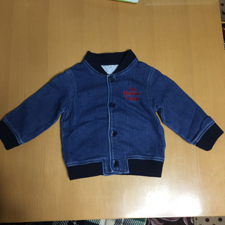 ♪西松屋 デニムブルゾン アウター 90サイズ