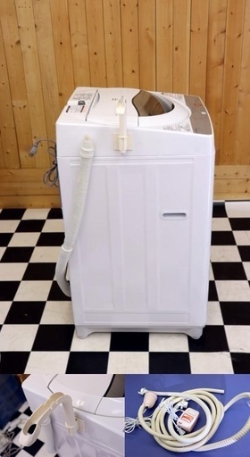 配達込み 全自動洗濯機　TOSHIBA　AW-5GC3　2016年製　ホワイト　5.0kg　ふろ水ポンプ付き　送風乾燥機能搭載　住まい