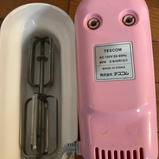 テスコム TESCOM ハンドミキサー THM26-P（ピンク）の画像