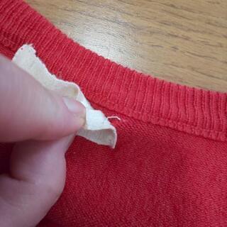 赤のカーディガン(M)の画像
