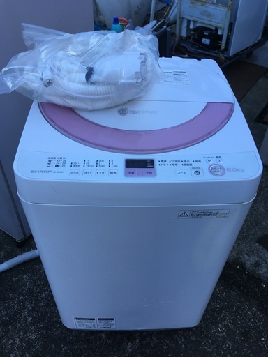 SHARP(シャープ)★全自動電気洗濯機★6.0kg★ES-GE60N-P　※2013年製