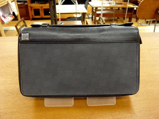 dunhill ダンヒル オーガナイザー ダブルファスナー 長財布 小銭入付 レザー PVC トラベルケース 西岡店
