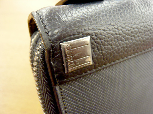 dunhill ダンヒル オーガナイザー ダブルファスナー 長財布 小銭入付 レザー PVC トラベルケース 西岡店
