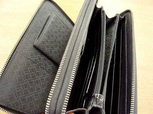 dunhill ダンヒル オーガナイザー ダブルファスナー 長財布 小銭入付 レザー PVC トラベルケース 西岡店