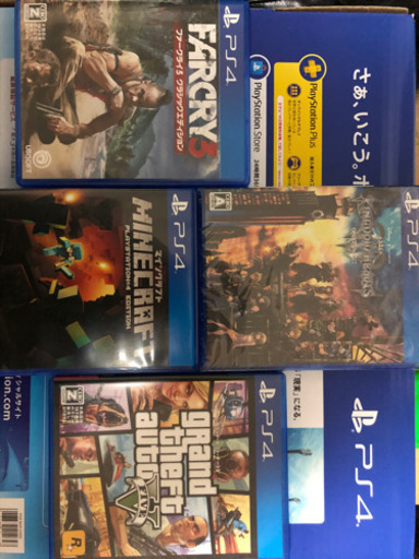 PS4の４タイトル　キングダムハーツ3,マイクラ,ファークライ3,GTA5