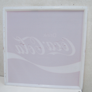 希少 CocaCola/コカコーラ アクリルボード 正方形 看板 片面 横73.5×縦73×厚さ2cm 店舗販促品 ☆ 札幌市 清田区 平岡の画像