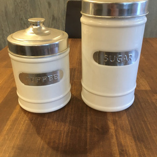 陶器のお砂糖コーヒー入れ
