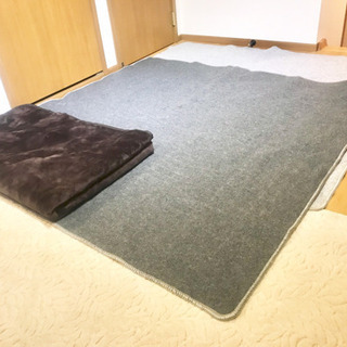 【まだまだ寒〰︎い❄️】でも…灯油のにおいやエアコンが苦手🆖な方へ🎁大サービス‼️電気ホットカーペット(2帖)×2セット➕α(ラグマット)付き👏✨の画像