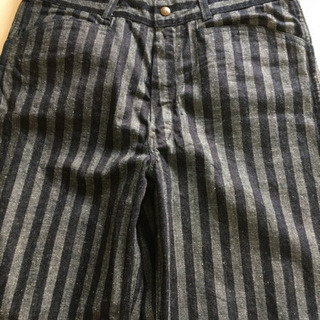 【美品】ザスタイリストジャパン　デニム ストライプワイドパンツの画像