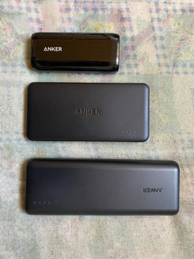 Anker モバイルバッテリー3種類セット　充電器おまけ