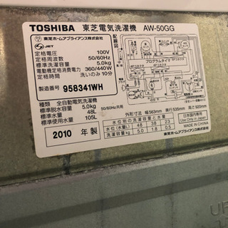 全自動洗濯機の画像