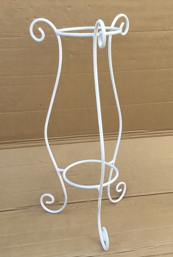 ＜美品＞お洒落なアイアン・フラワースタンド・ホワイト