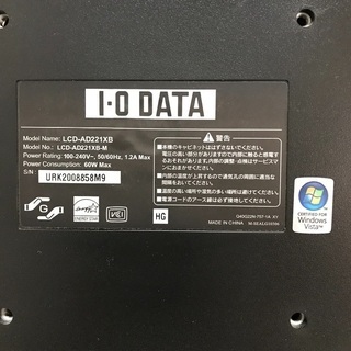 即日受渡可❣️I-O DATA 22型モニタースピーカ内蔵2000円の画像