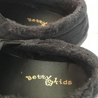 新品　黒靴　20㎝の画像