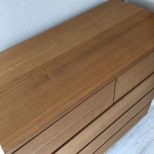 無印良品　タモ材　チェスト