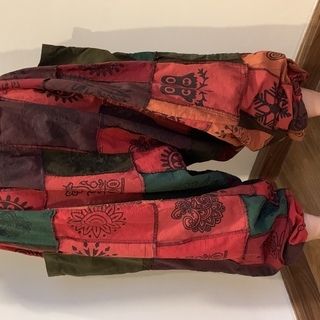 エスニックファッション　パッチワークサルエルの画像