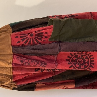 エスニックファッション　パッチワークサルエルの画像