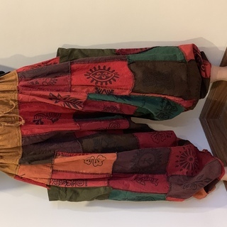 エスニックファッション　パッチワークサルエルの画像