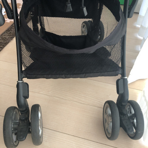 値下！アップリカ　ラクーナビッテ（ベビーカー）＋未使用未開封の専用レインカバー＋おまけ