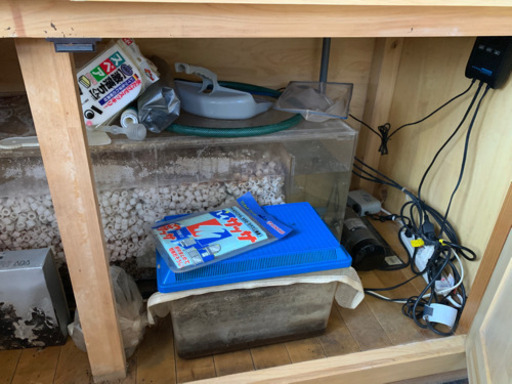 Marfiedオーダー品1800水槽・1200ろ過水槽　オーバーフロー設備一式（濾過材、ヒーター付き）