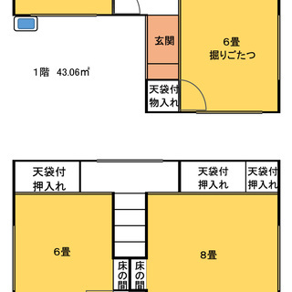 群馬県　藤岡市　群馬藤岡駅　徒歩４分　一戸建て　賃貸　４ＤＫ　敷金・礼金ゼロ　ペット相談 − 群馬県