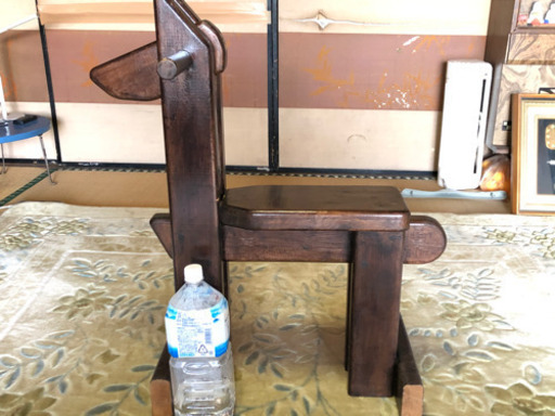 手作りの木馬　イスやロッキングチェアの様に