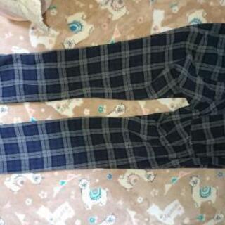 裏モコチェックスキニーパンツ