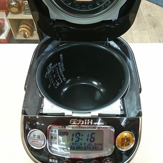 【安心の6ヶ月保証】　2017年製　ZOJIRUSHI〈象印〉3合炊き（0.54L）圧力IH炊飯ジャー　 [トレファク八王子めじろ台店]の画像