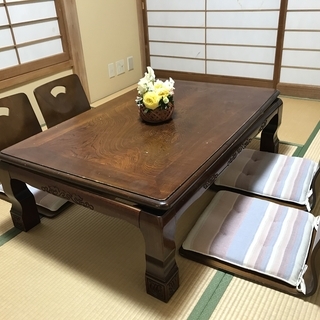 こたつ＋座椅子x7つ