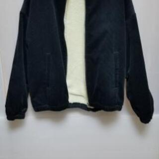 WEGO コーデュロイZIPボアブルゾン ブラック Mの画像