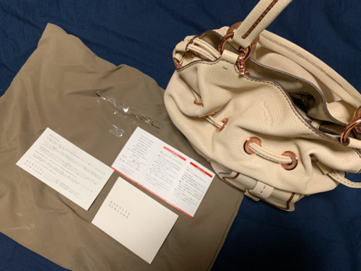 【バーニーズニューヨーク購入新品本物正規品】ランセル LANCEL ハンドバック ベージュ　上質【送料無料】