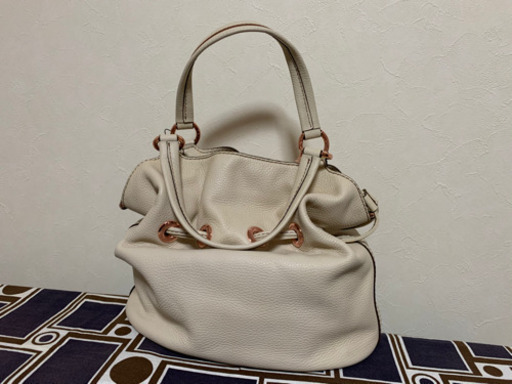 【バーニーズニューヨーク購入新品本物正規品】ランセル LANCEL ハンドバック ベージュ　上質【送料無料】