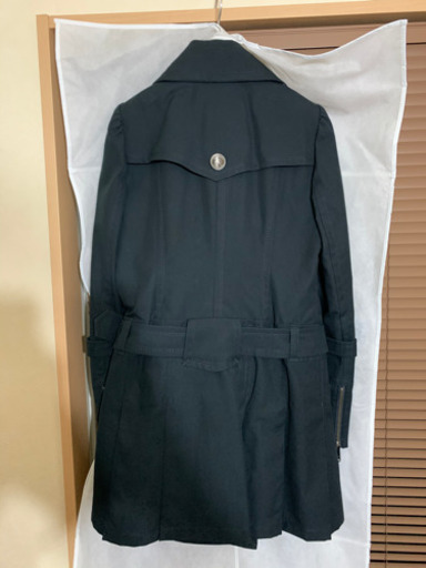 【新品未使用タグ付き】Burberry バーバリー　ブルーレーベル トレンチコート　青みがかった黒　サイズ36 春先まで活躍！