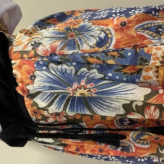 エスニックワイドパンツ　オレンジの画像