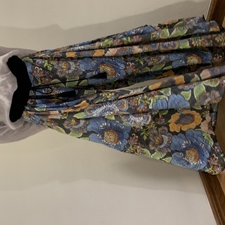 エスニックワイドパンツ　ブルーの画像