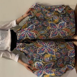 エスニックワイドパンツ　ブラックの画像