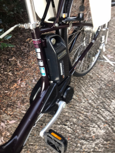 Ｍ５Ａ電動自転車Ｗ４０Ａブリジストンアンジェリーノ6アンペア濃い紫色