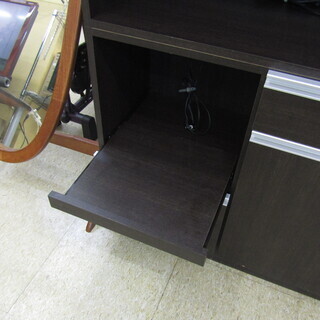 中古品 食器棚 木製 中型 下川実木工所 インテリア家具 キッチン収納 90×180×41の画像