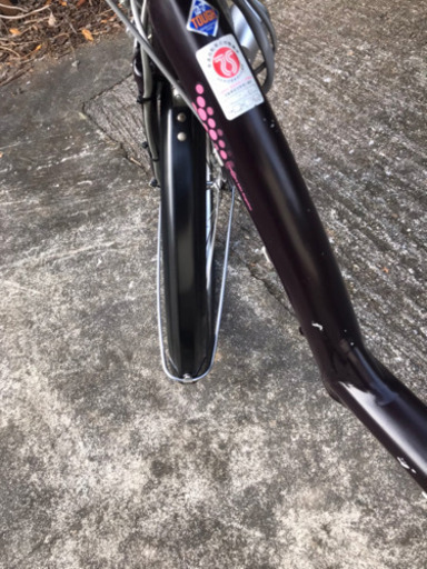Ｏ５Ｔ電動自転車Ｍ４１Ｗブリジストンアンジェリーノ6アンペア濃い紫色