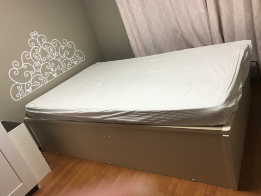 収納ベット★セミダブル★跳ね上げ式★マットレス付