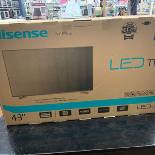 新品未使用!Hisenseの43インチ液晶テレビ!