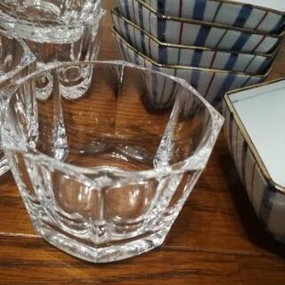 ガラスと、和皿　10枚の画像