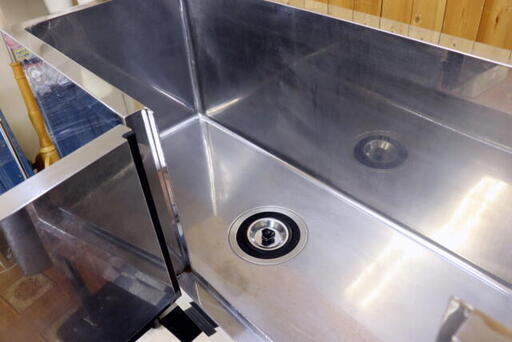【ペット】  岐阜 引取り大歓迎 自社配達可 アズーリ ステンレス ペットバス 1200×550 出し入れしやすい前面扉付 トリマー 