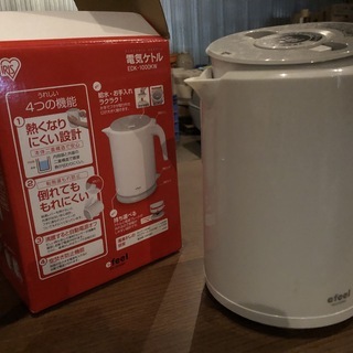 アイリスオーヤマ 電気ケトル  EDK-1000KW　中古品　お...