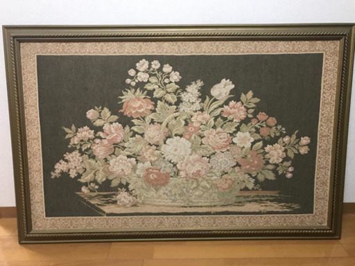 大きい刺繍画