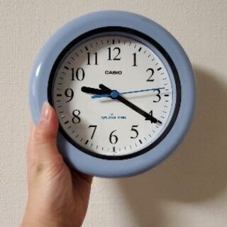 【美品】お風呂でも利用可能！CASIOの掛け時計(小)【取り扱い...